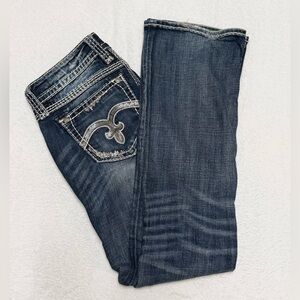 Rock Revival Dark Blue Alanis Boot Cut Jeans